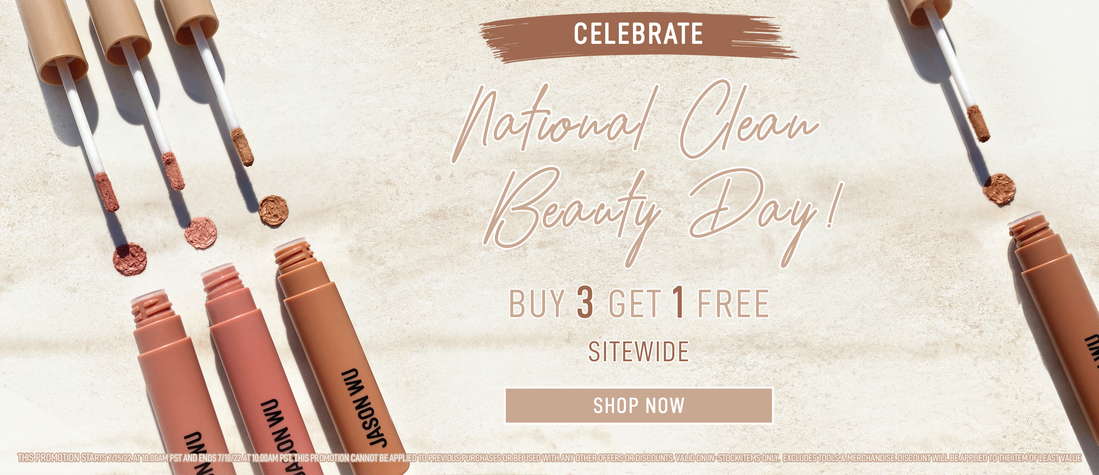 Buy 3, Get 1 FREE!! Happy Clean Beauty Day, Babes!