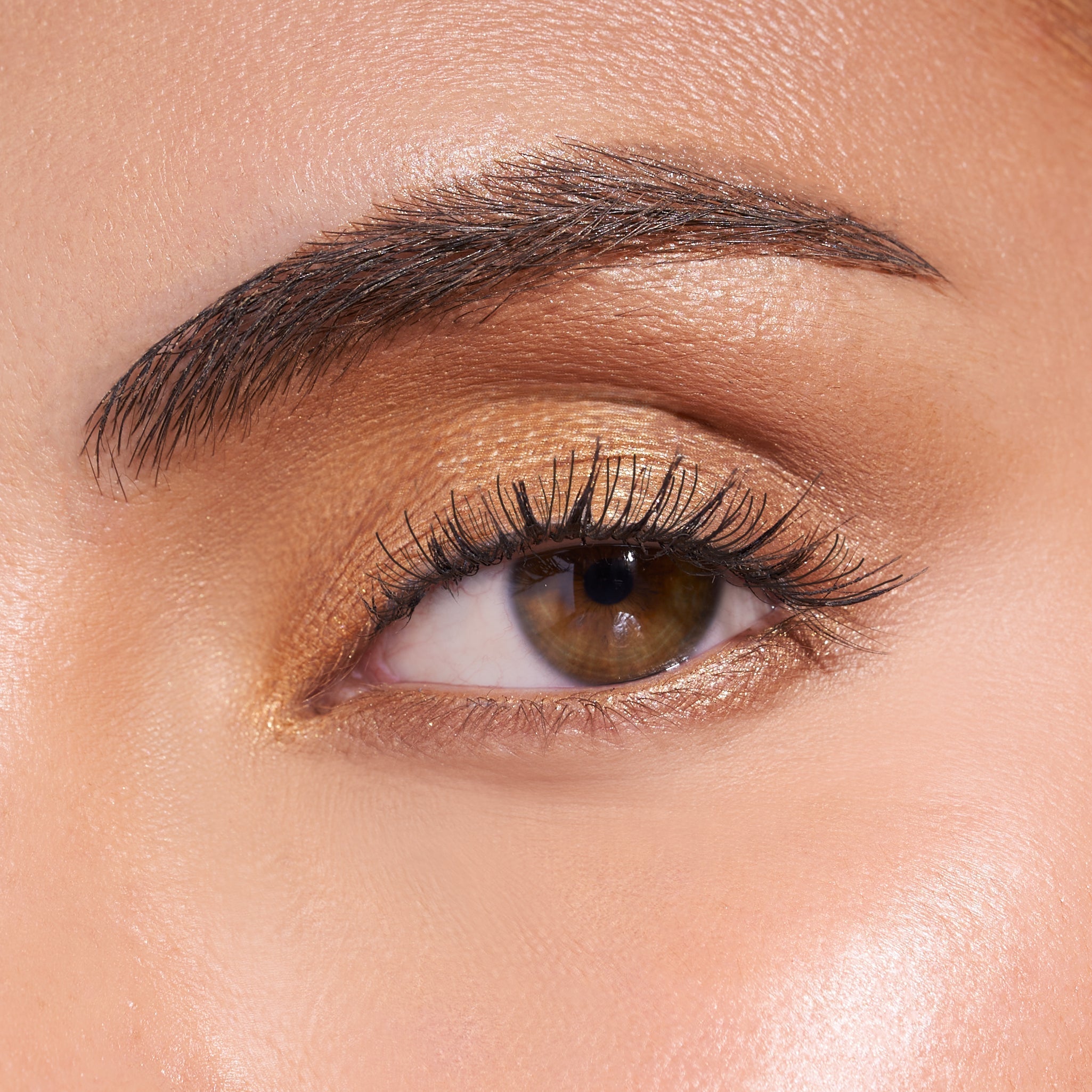 Close up of an eye with makeup