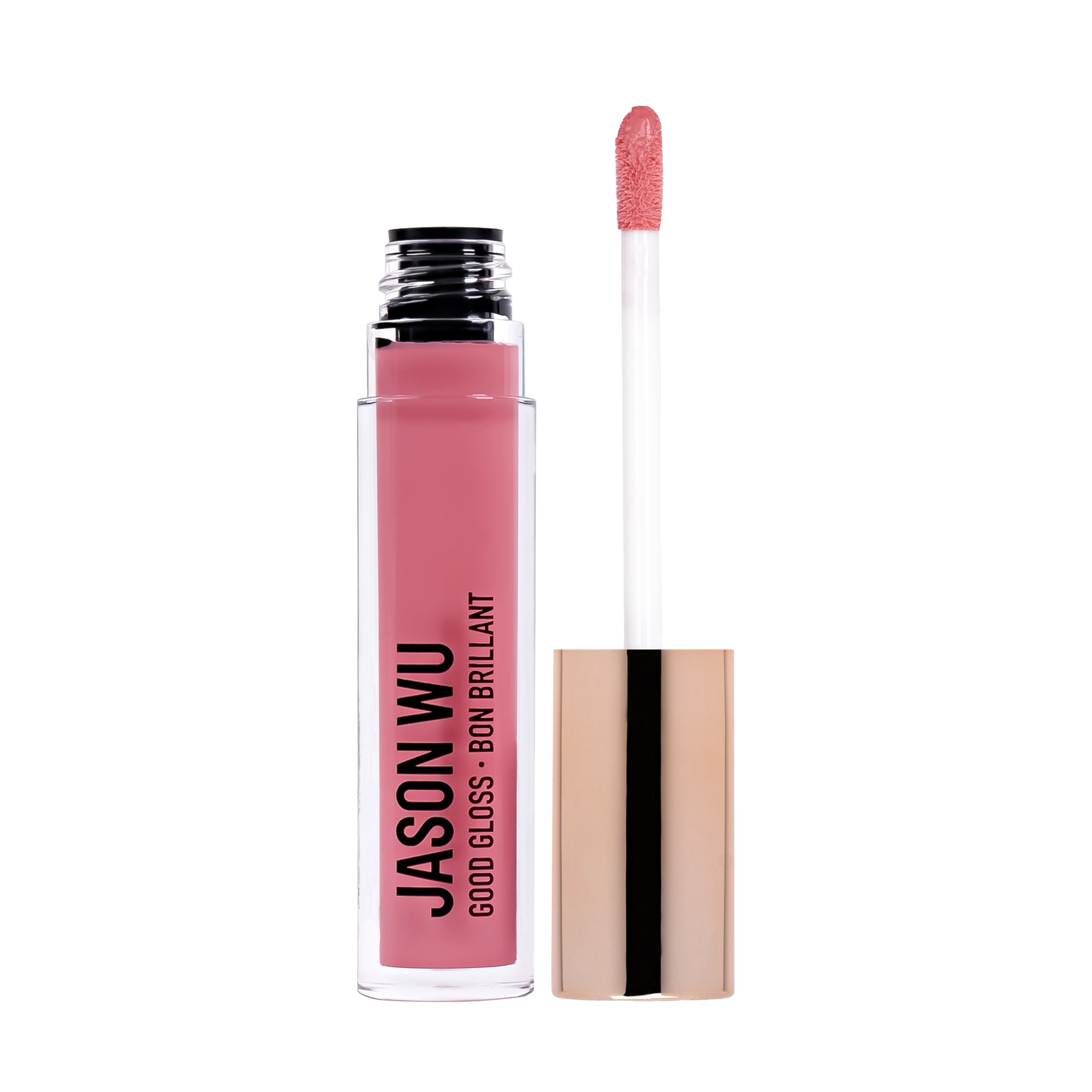 Lip gloss with applicator in pink shade from Jason Wu