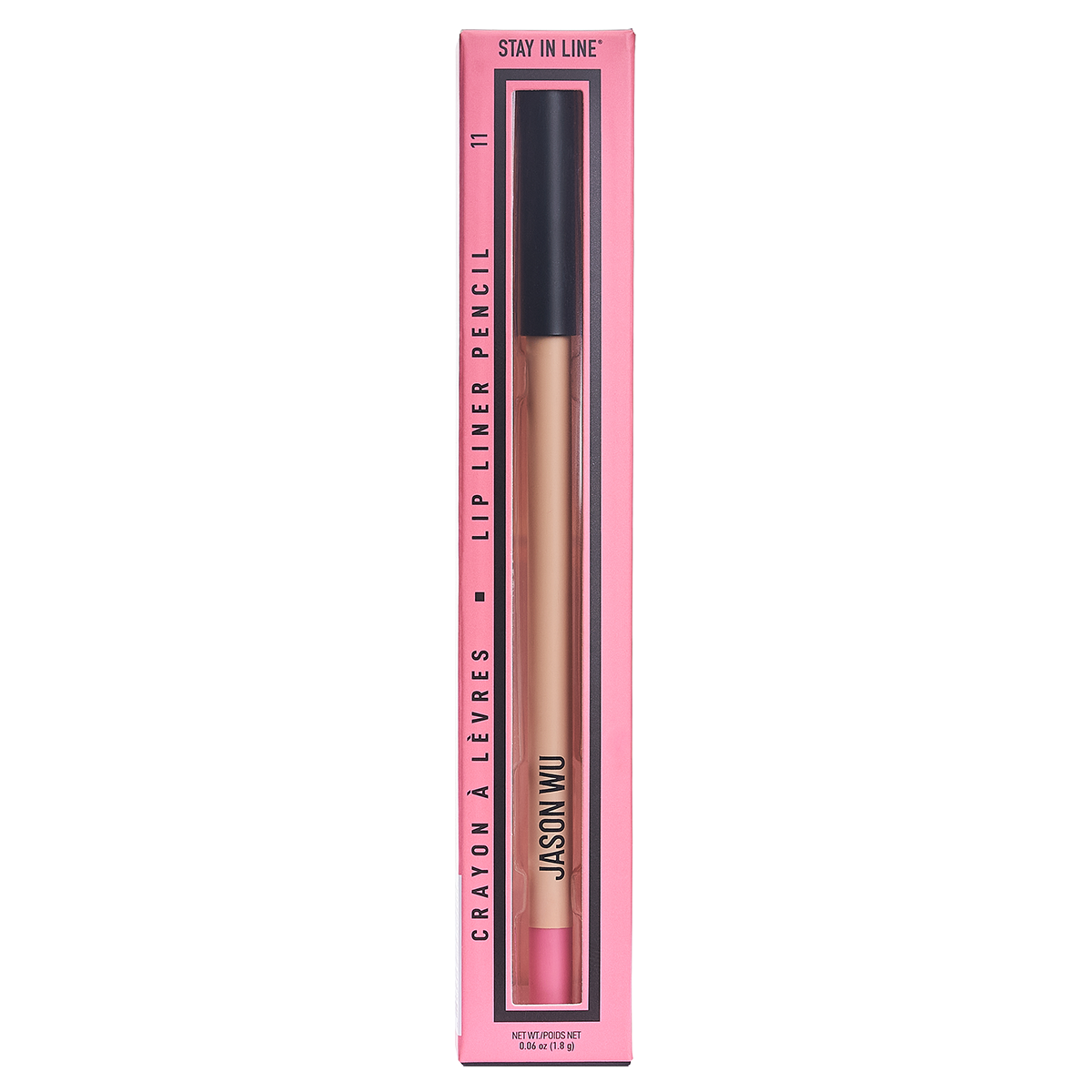 Lip liner pencil in pink packaging, labeled 'Stay In Line' by Jason Wu.