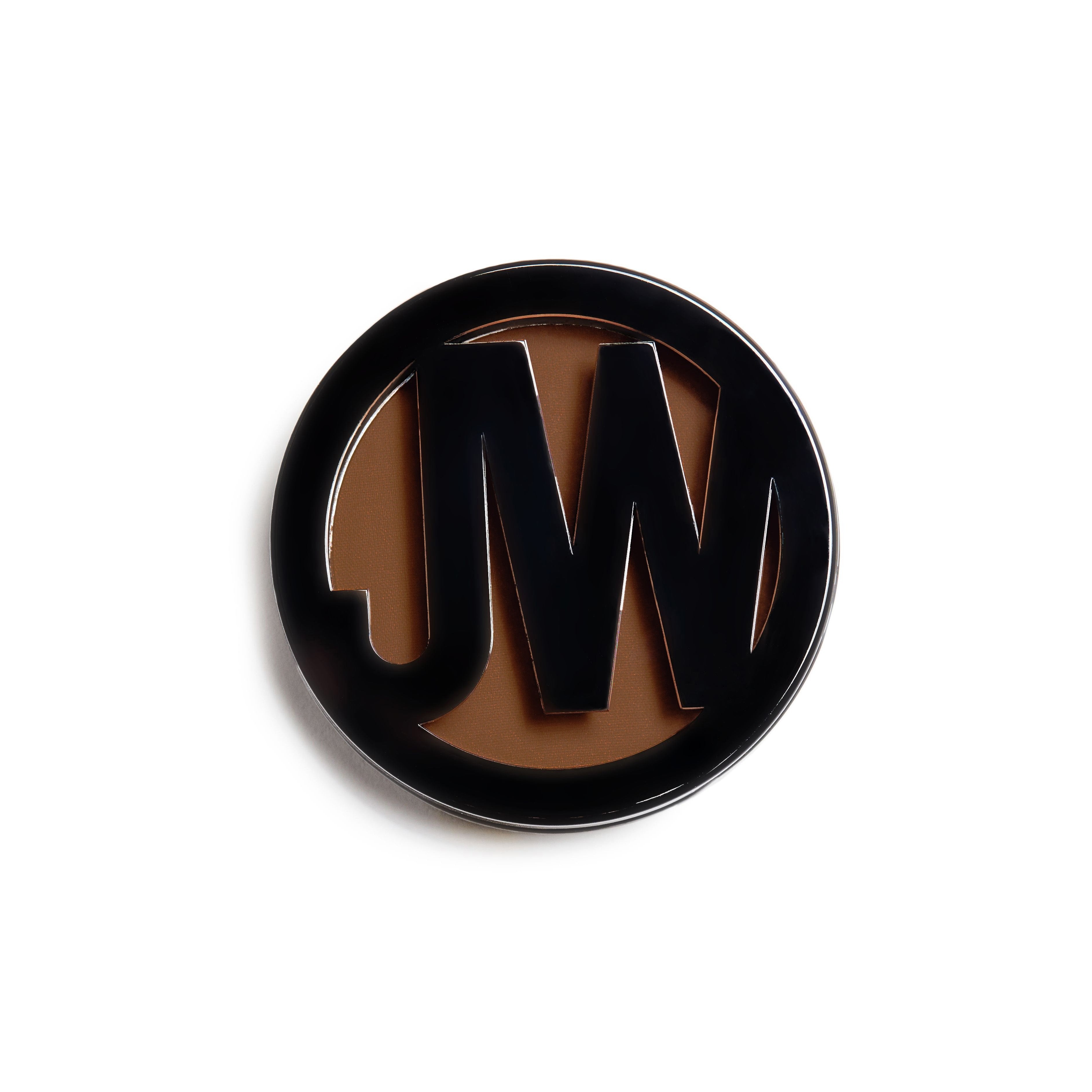 Round black and brown logo badge with stylized letters 'JW'