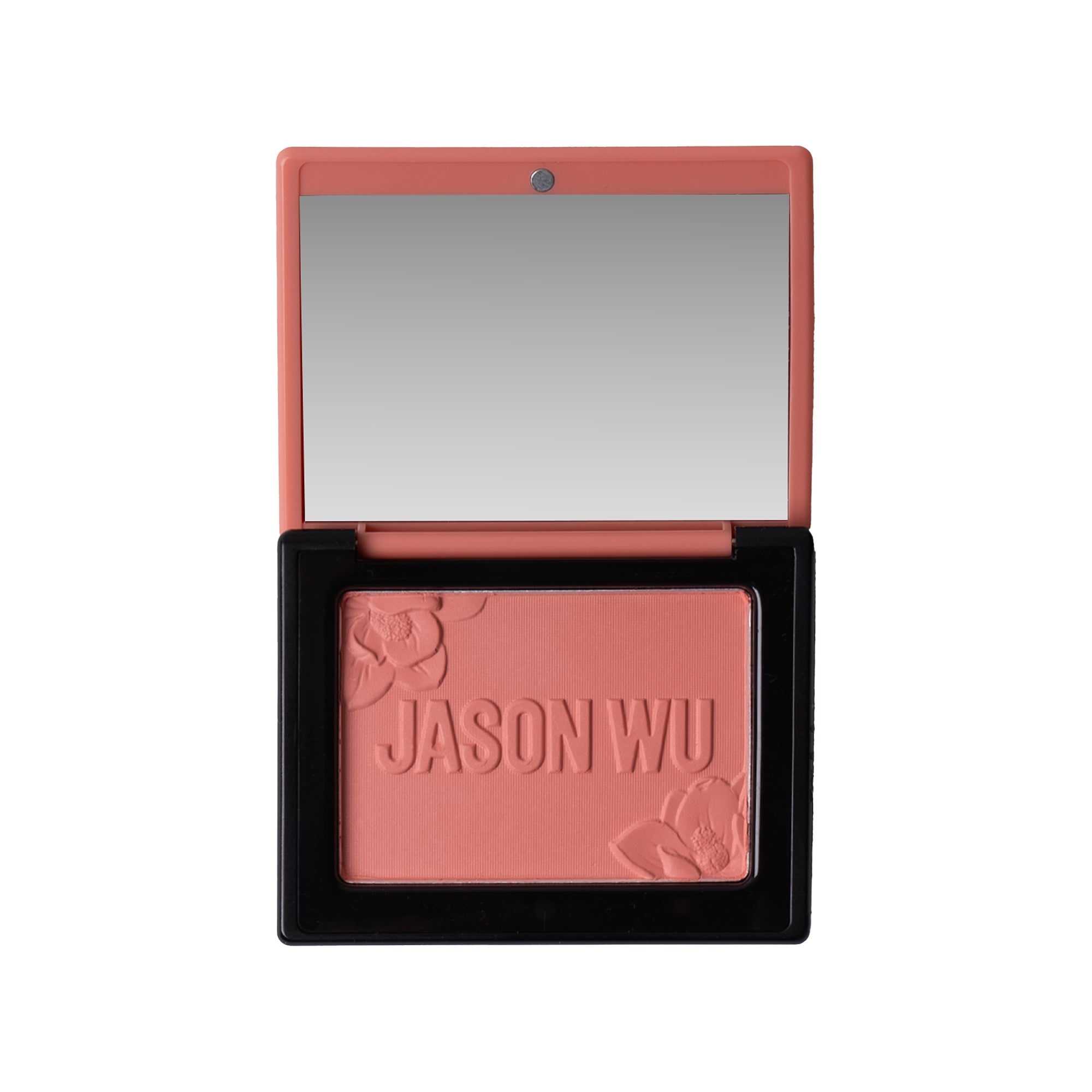 Compact with pink blush and mirror labeled 'Jason Wu'