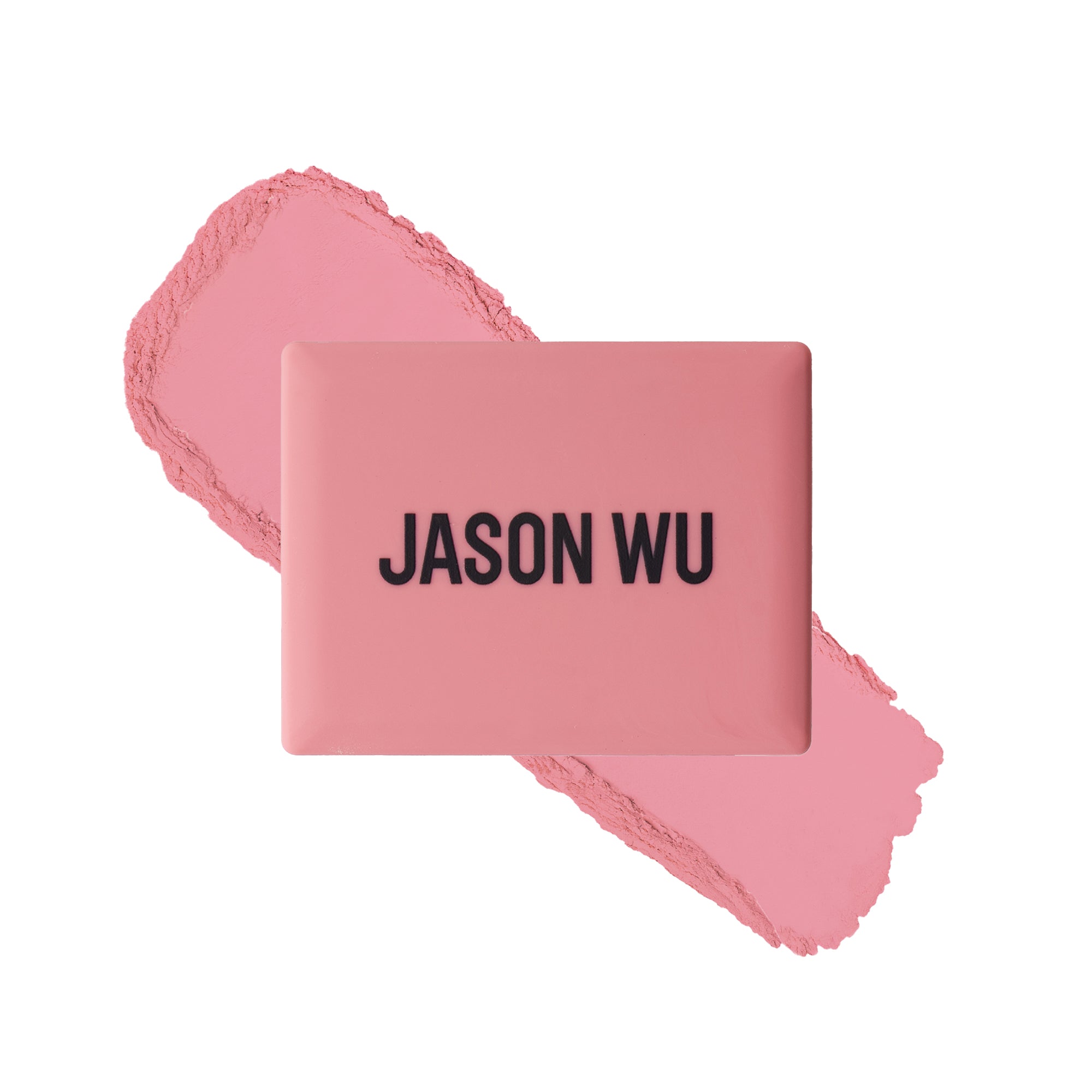 Pink lipstick swatch with 'Jason Wu' text on a rectangle