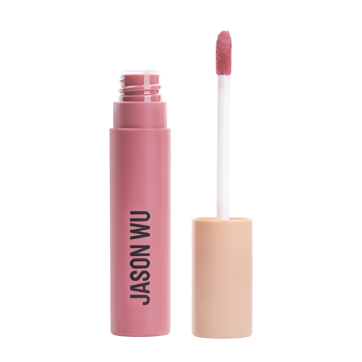 Pink liquid lipstick with applicator