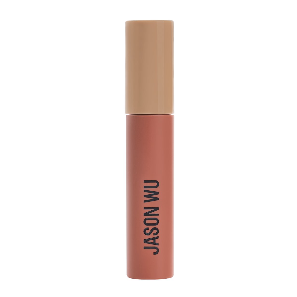 Tube of Jason Wu lipstick in a tan and brown color.