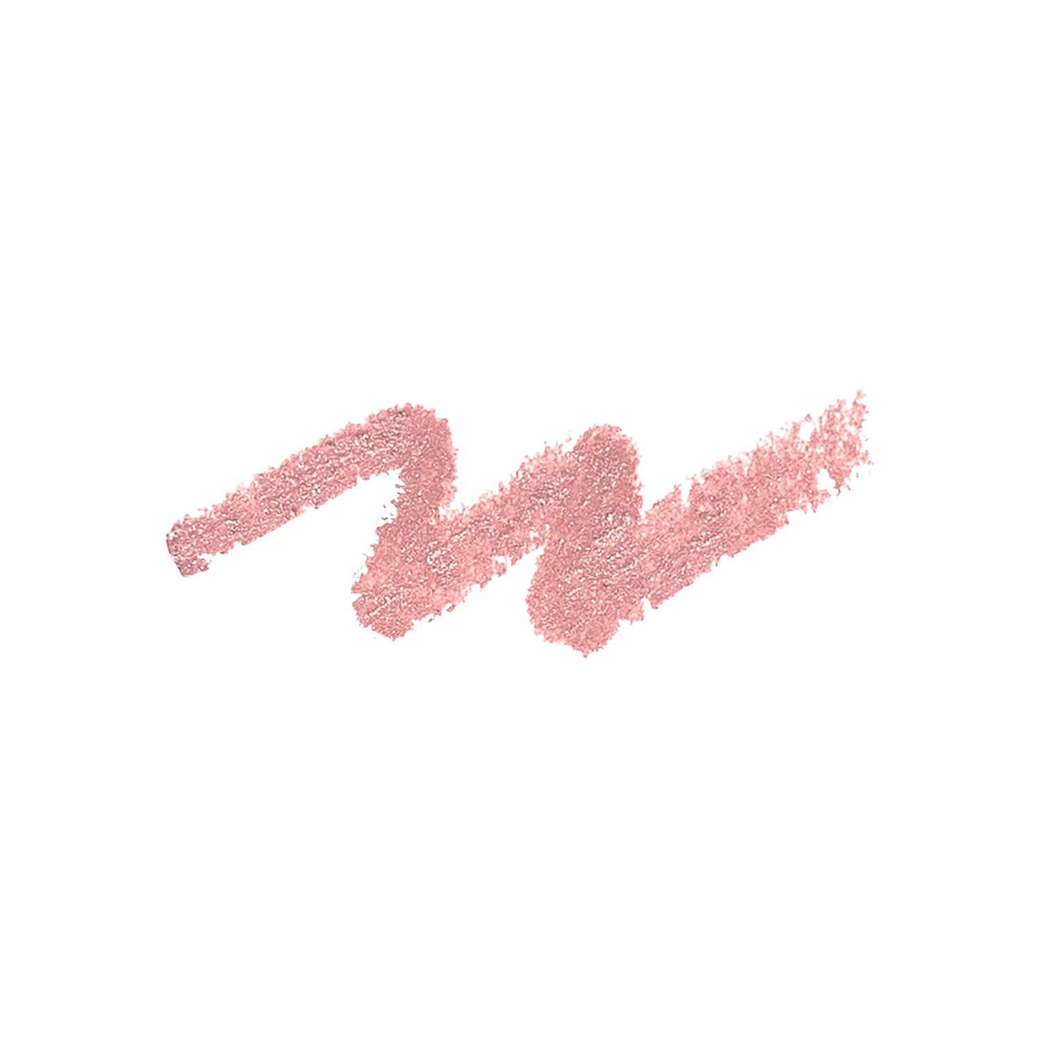 Pink cosmetic crayon stroke on white background