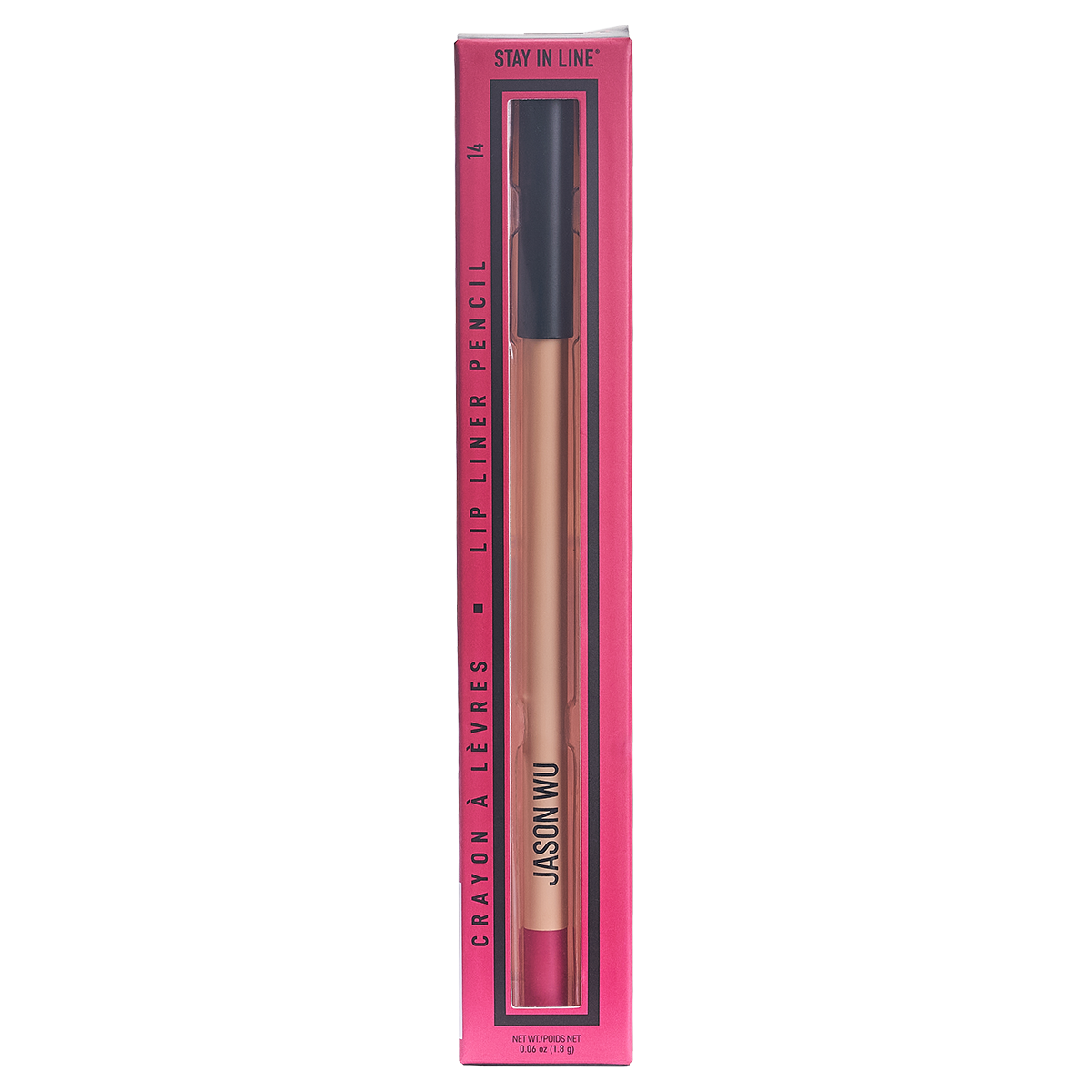 Lip liner pencil in pink packaging with visible branding