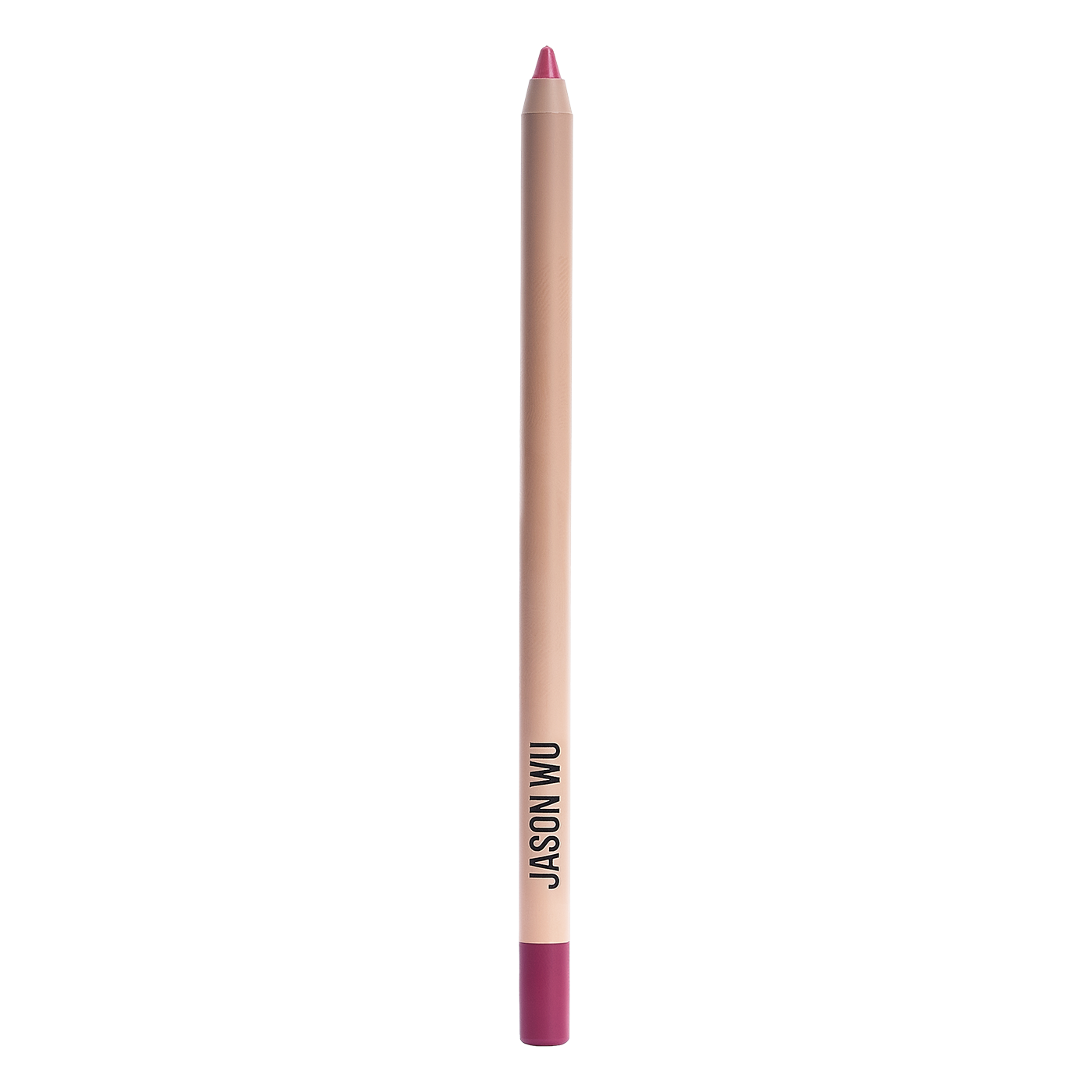 Pink lip liner pencil with a capped tip