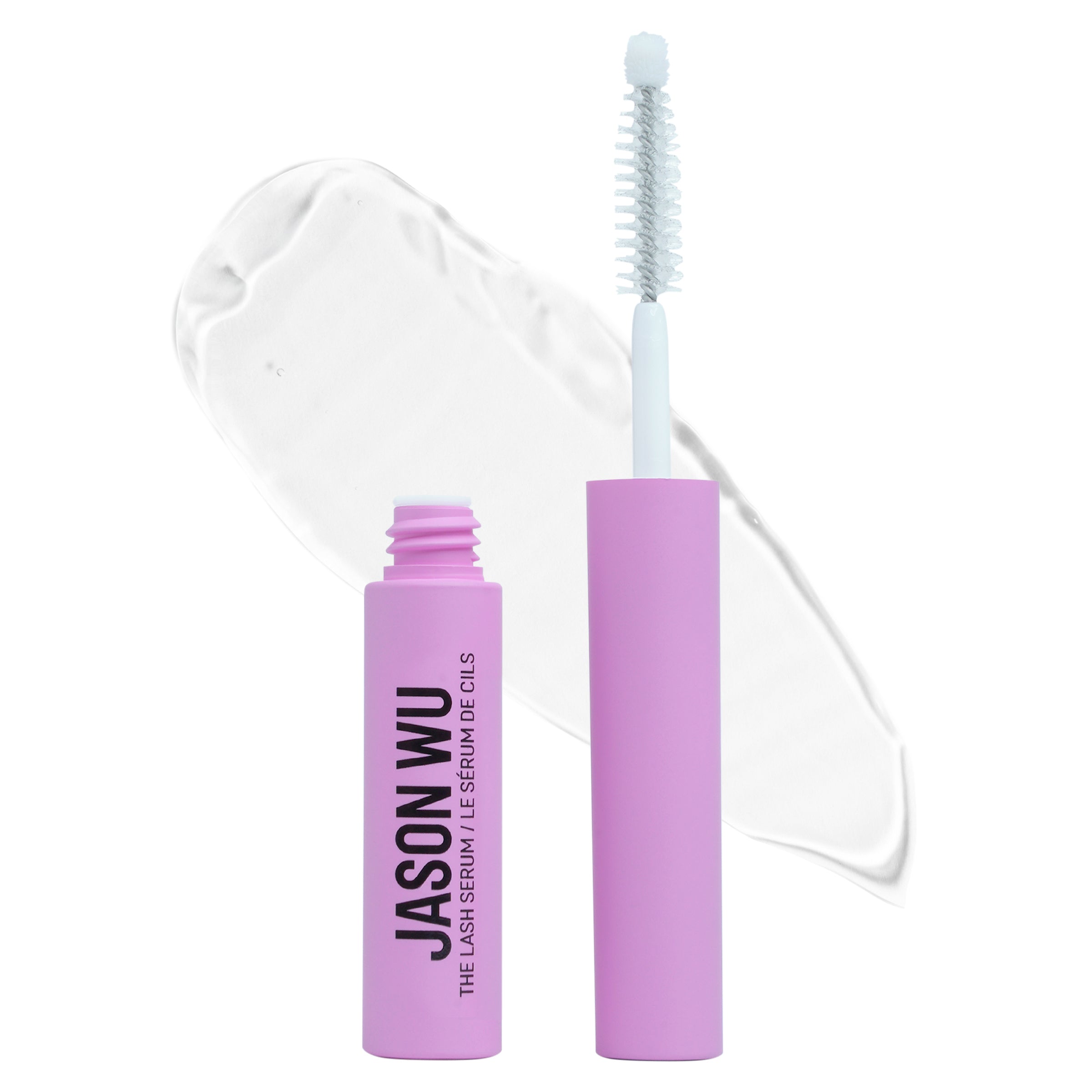 Open tube of Jason Wu eyelash primer with applicator wand