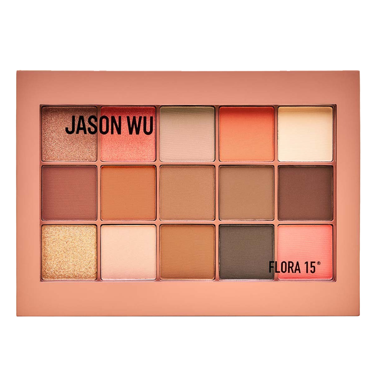 Jason Wu Flora 15 eyeshadow palette with 15 shades in various colors